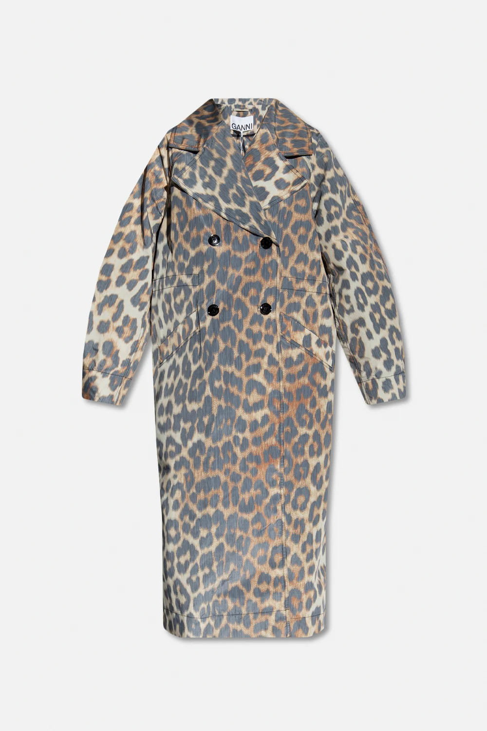 Coat with animal pattern