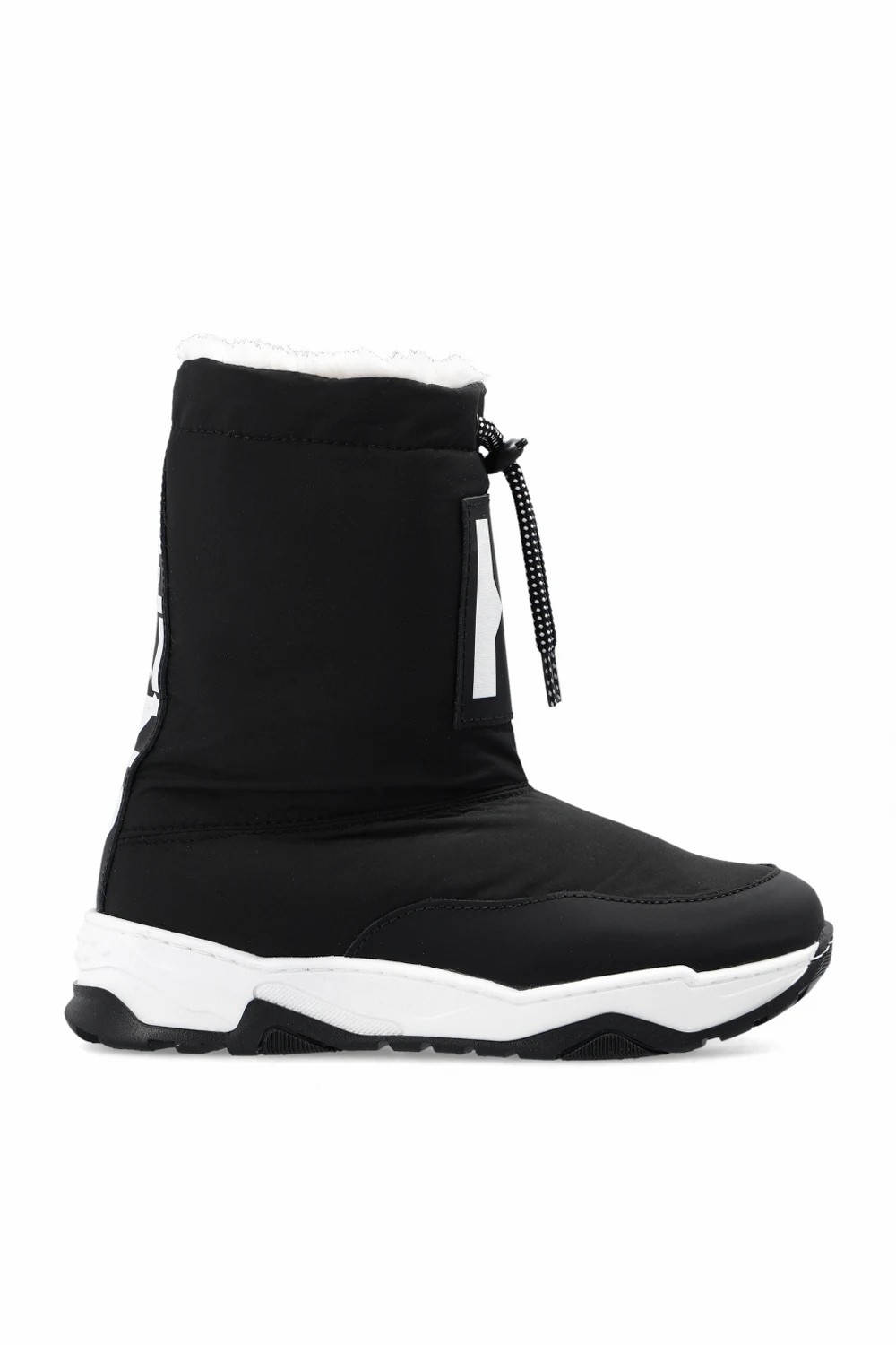 BLACK Snow boots with logo