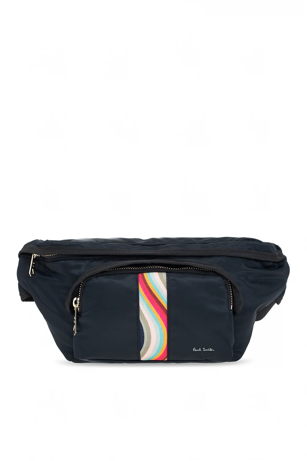 BLACK Belt bag with logo
