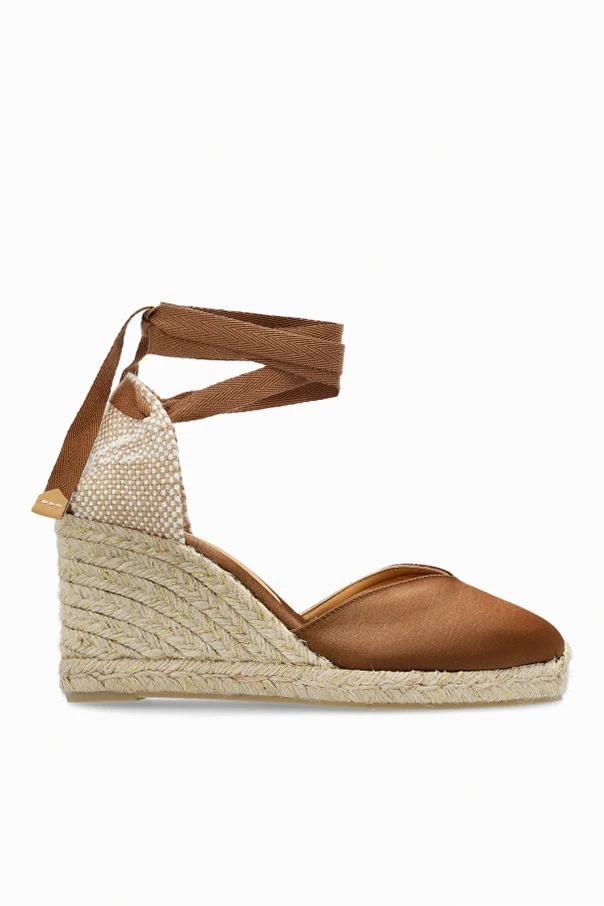 BRĄZOWY Buty na koturnie ‘Chiara’