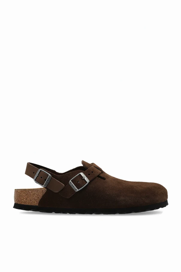 BROWN “Tokio II Suede” slides