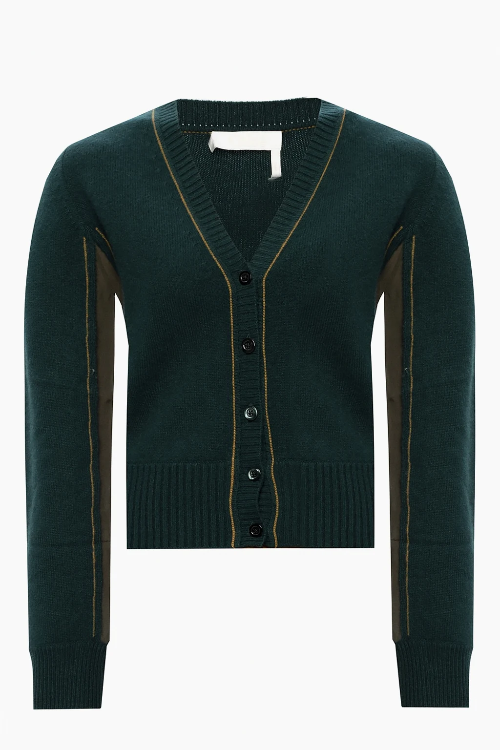 Cashmere cardigan with logo