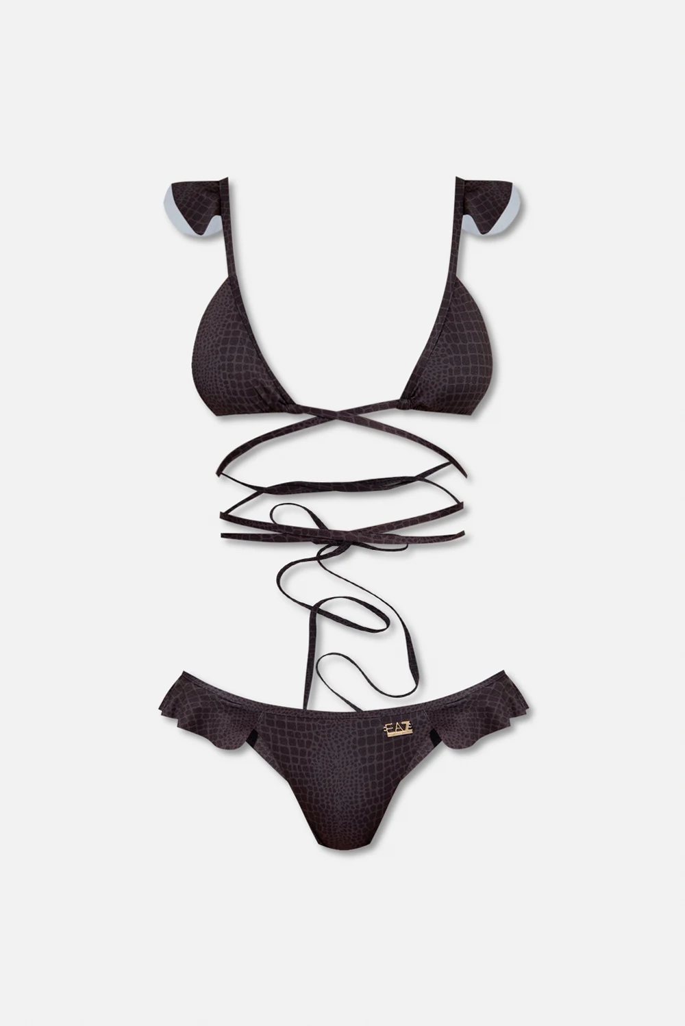 BLACK Patterned bikini
