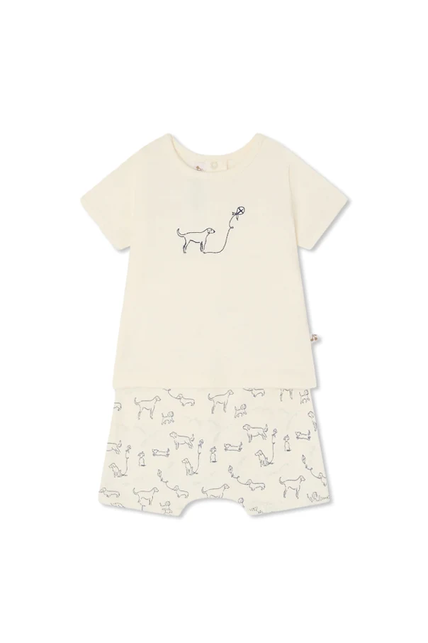 CREME Komplettset „Fanilo“: T-Shirt und Shorts