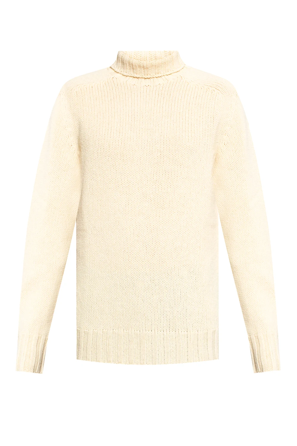 YELLOW  Wool turtleneck sweater