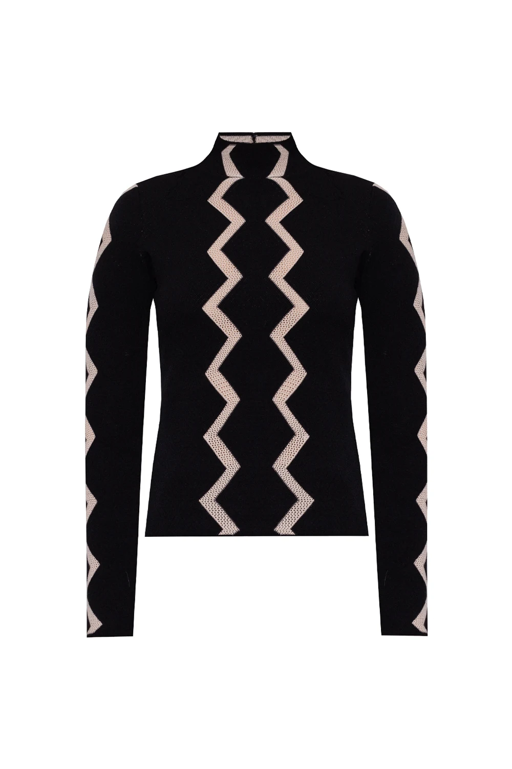 BLACK Sweater with stitching details