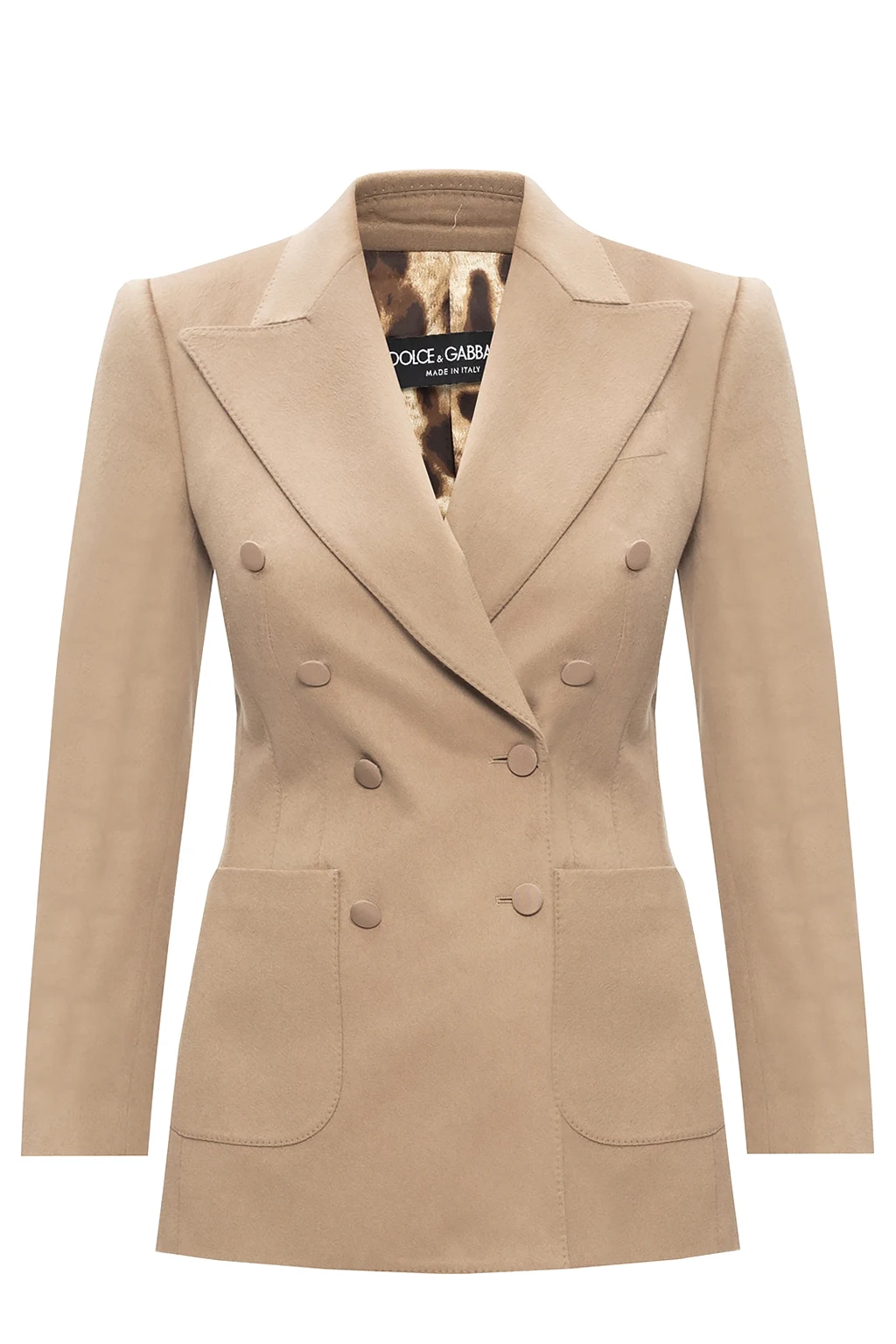 BROWN Peak lapel blazer