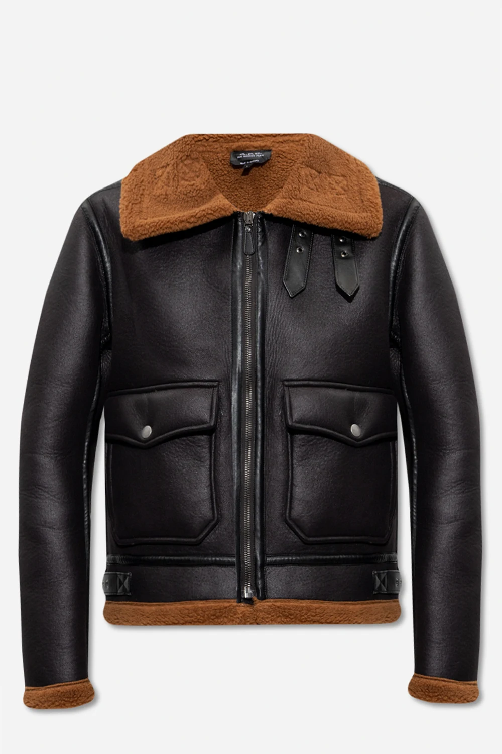 ‘Psagz’ cropped shearling coat