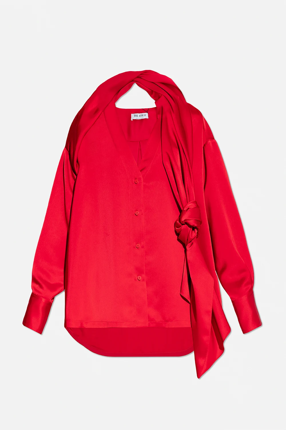 ‘Bonnie’ oversize satin shirt