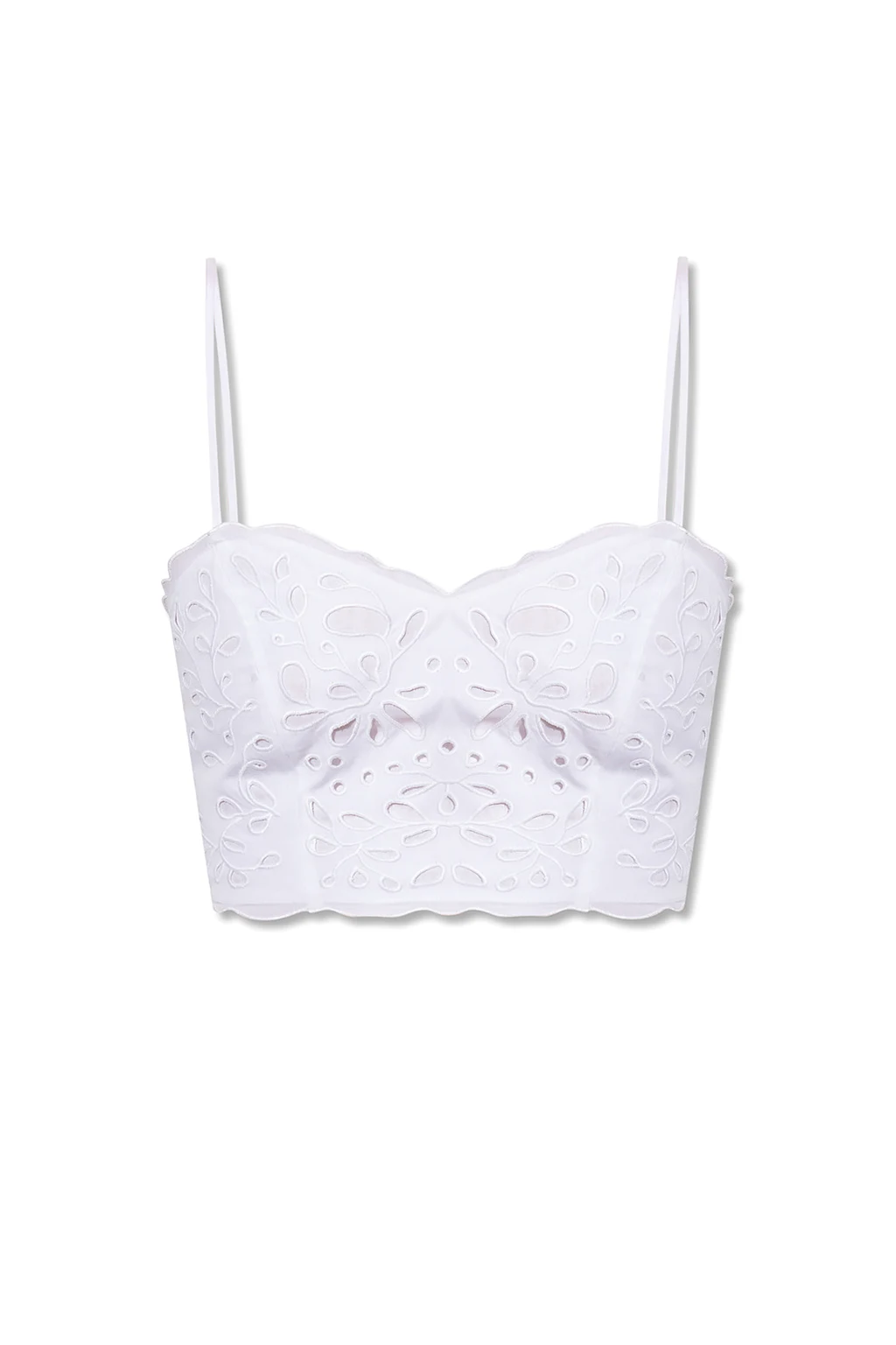 Cropped openwork top