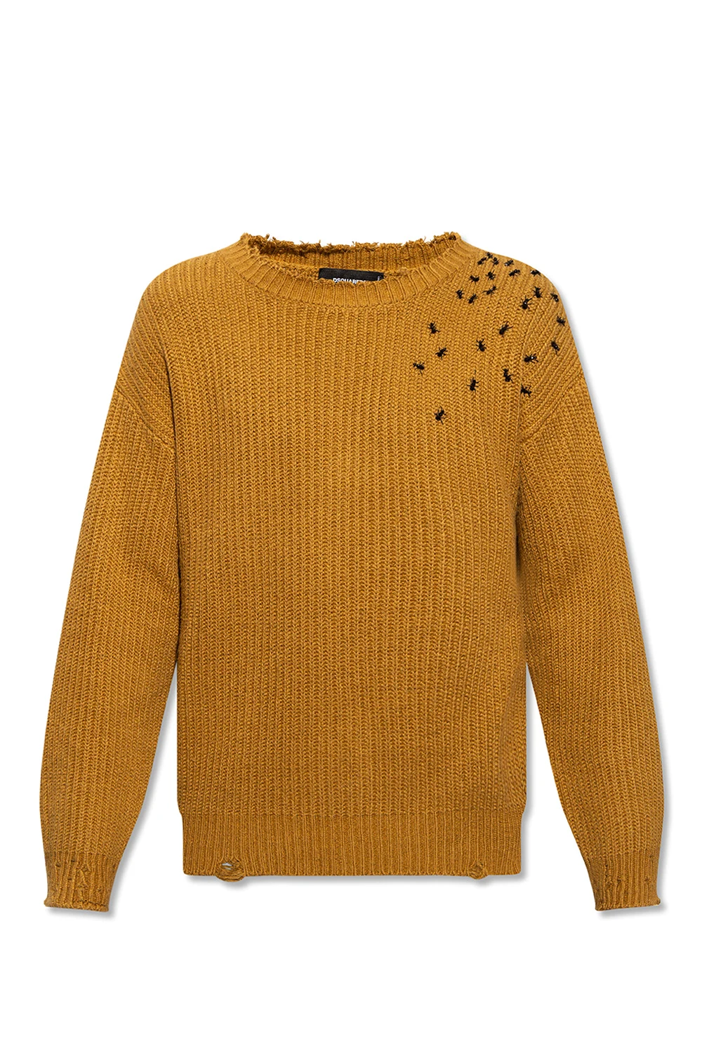 BROWN Appliquéd sweater