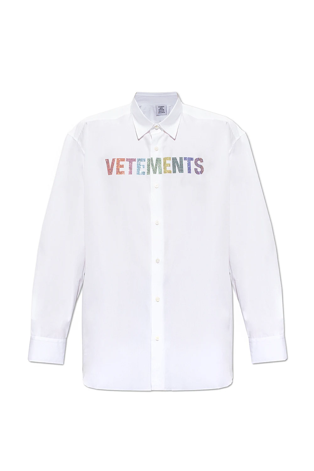 Shirt with logo appliqué