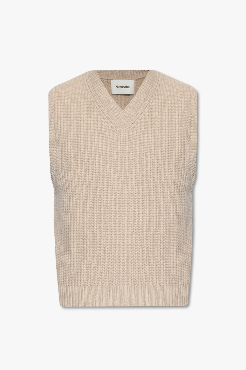 beige ‘Malthe’ wool vest