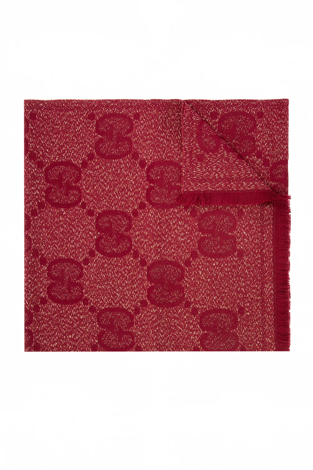 BURGUNDY Scarf with logo