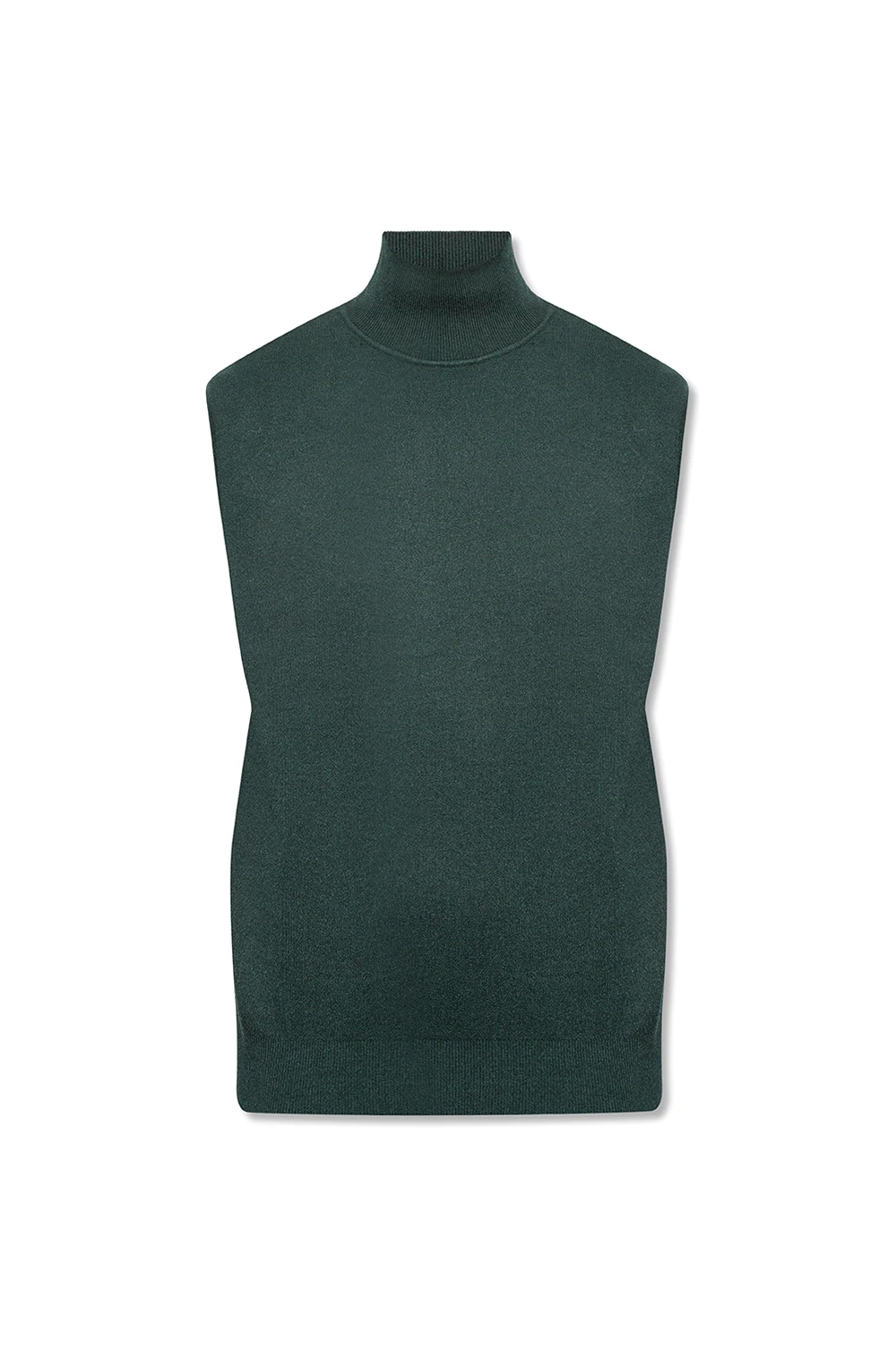 GREEN Turtleneck vest