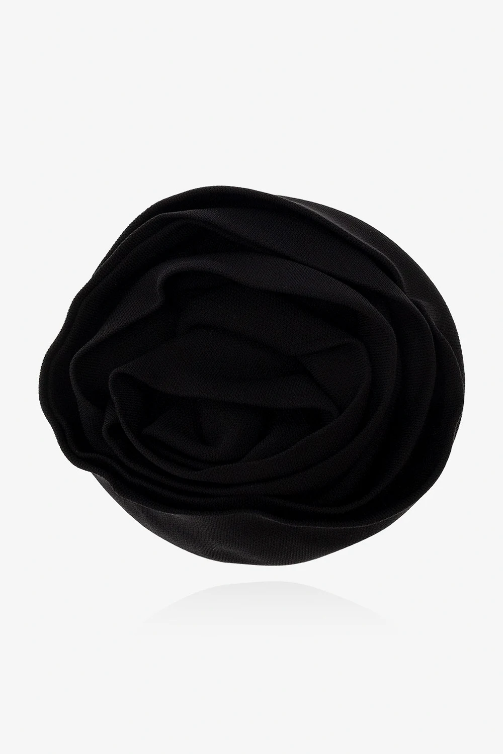 BLACK Flower-shaped brooch