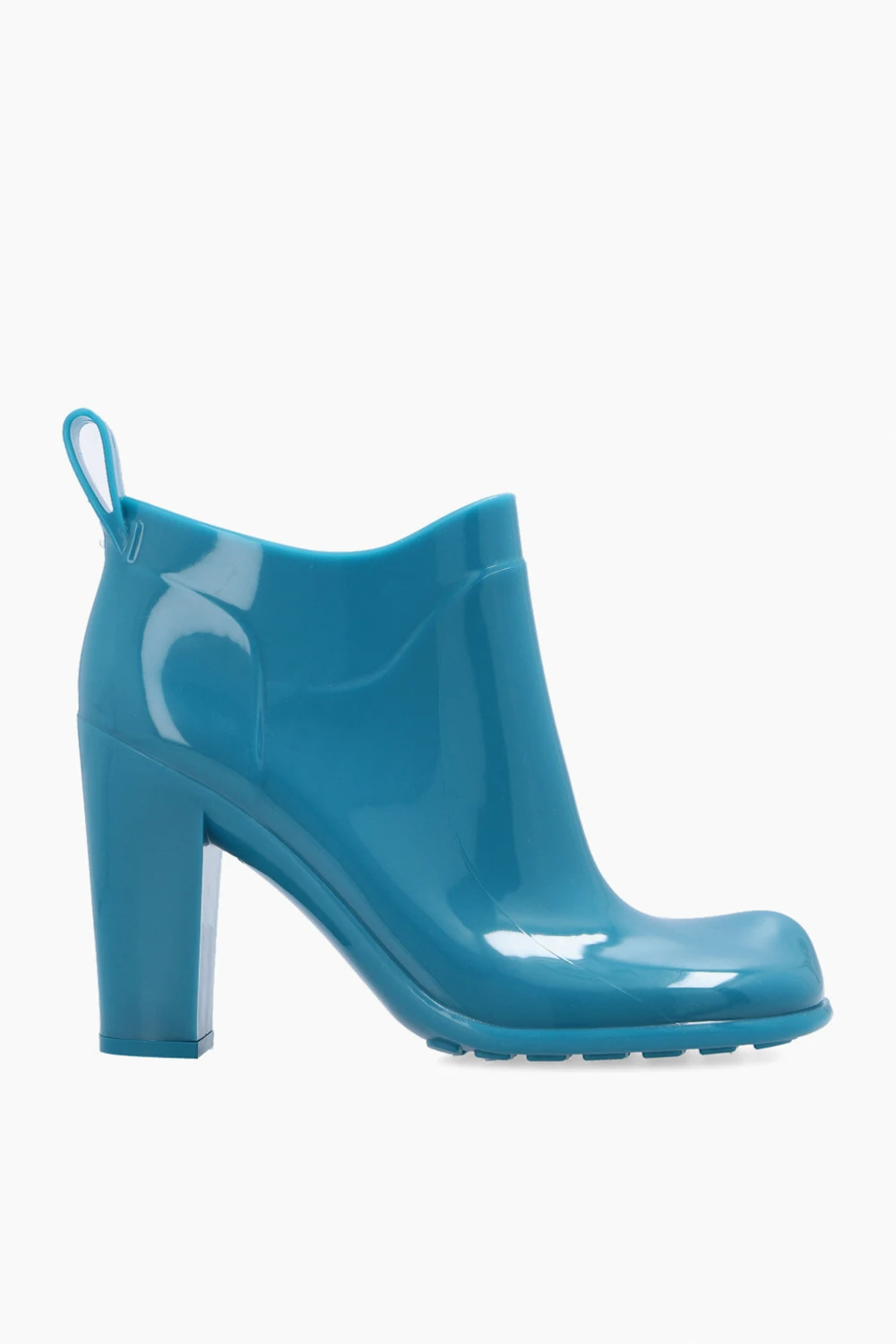 ‘Shine’ heeled rubber boots