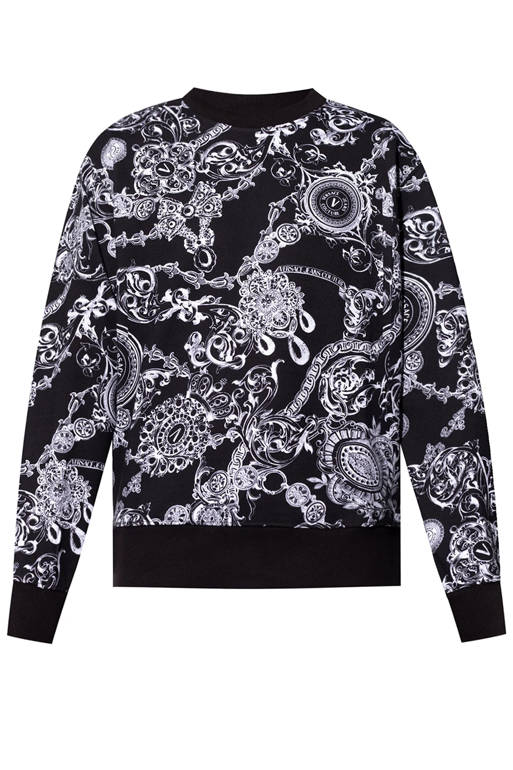 BLACK Baroque print sweatshirt