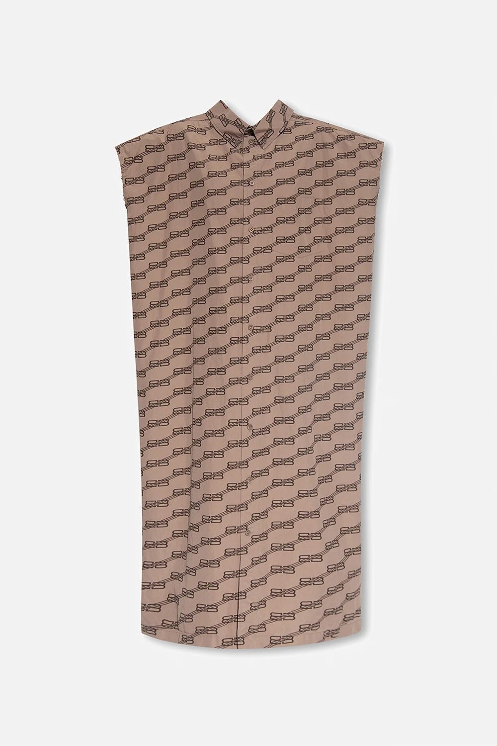 Cotton dress with monogram