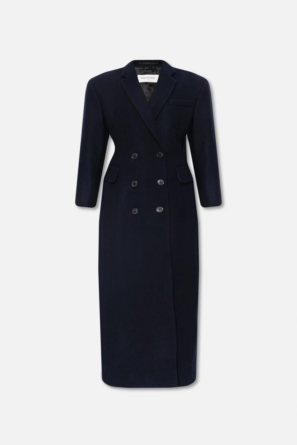 Fitted wool coat
