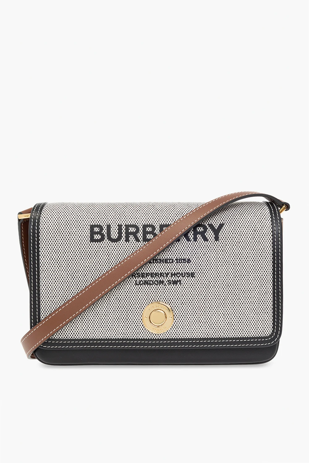 Shoulder bag with logo
