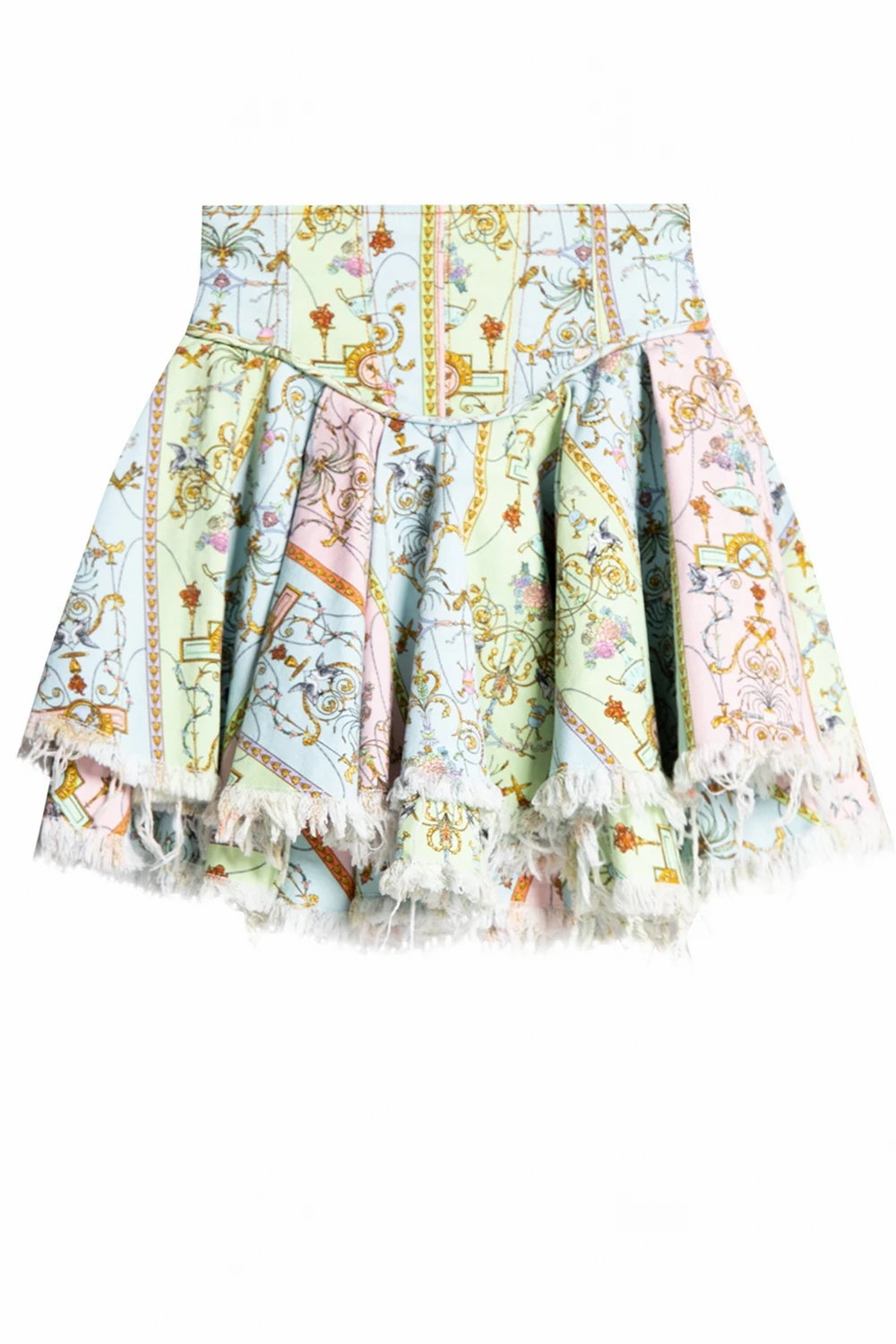 MULTICOLOUR Printed denim skirt