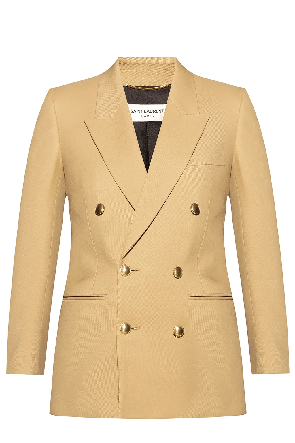 beige Double-breasted blazer