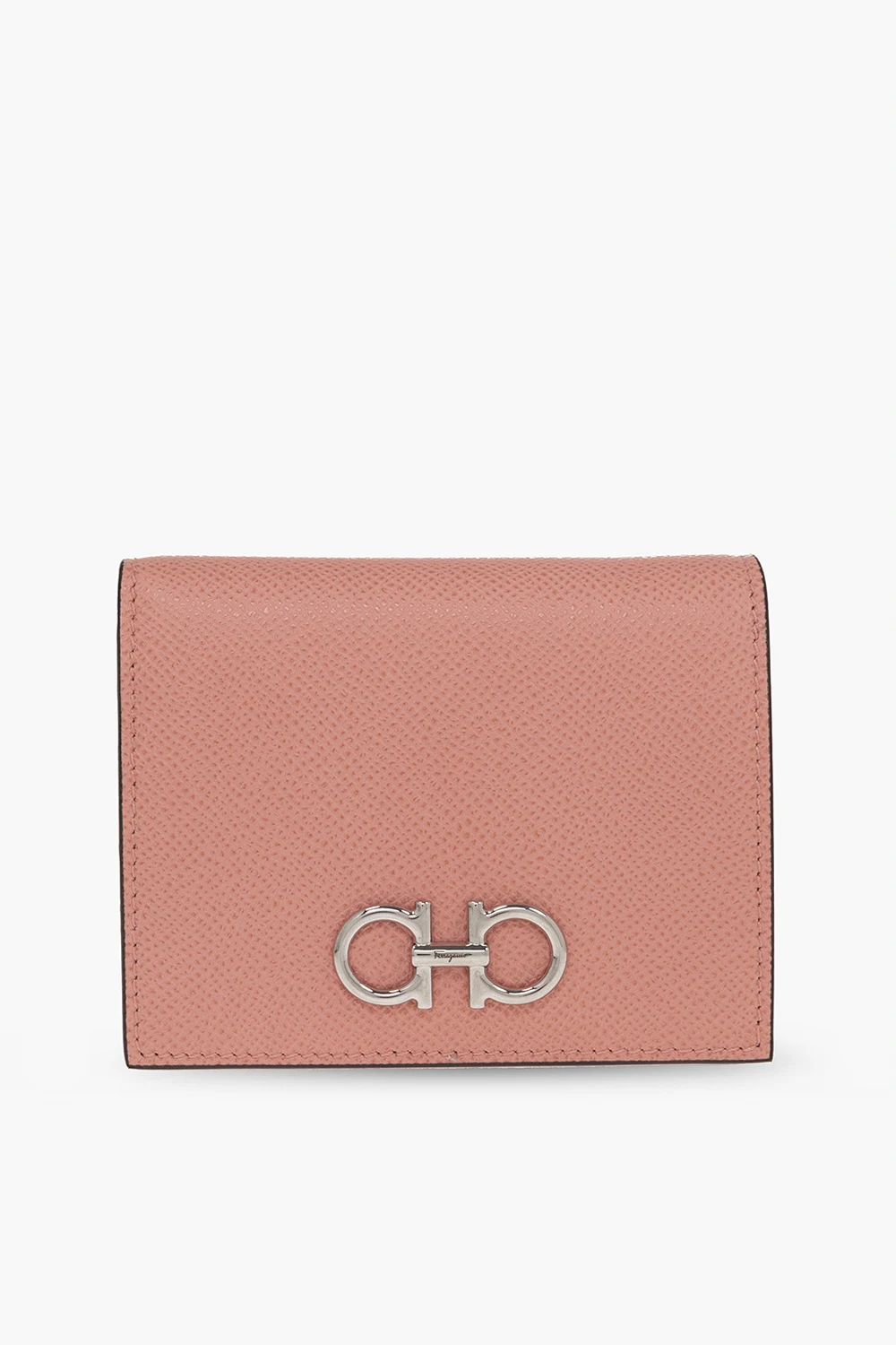 Leather wallet with logo