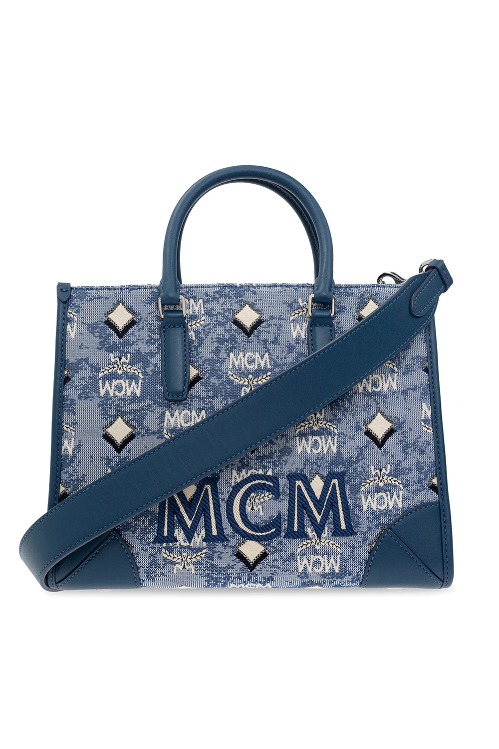 BLUE Patterned shoulder bag