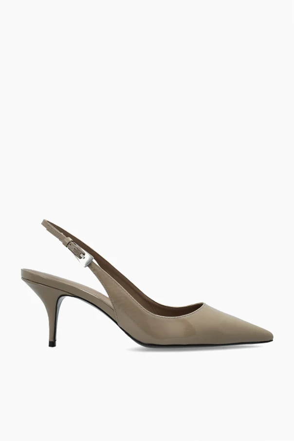 beige Branca' leather heeled shoes