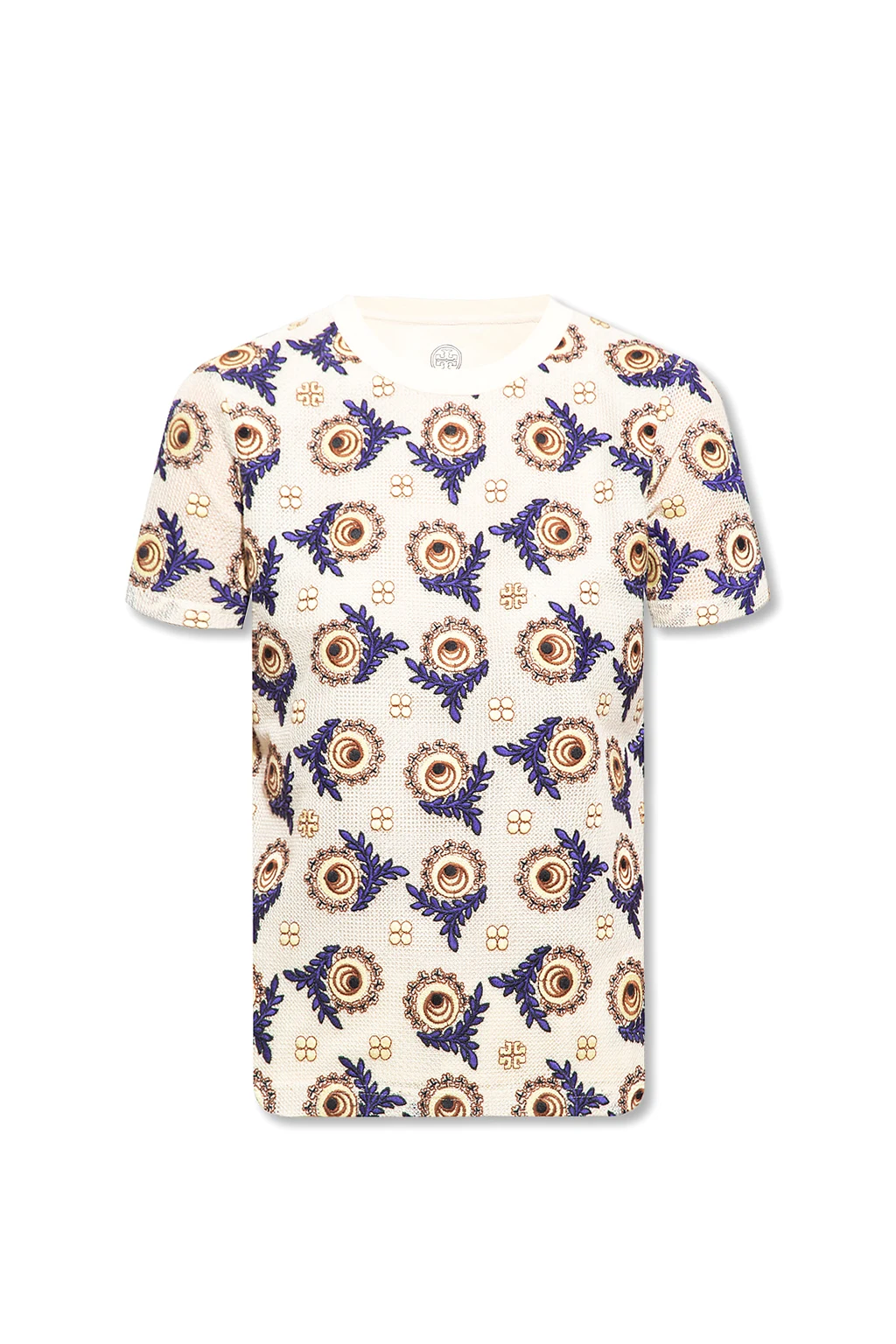 cream Patterned T-shirt