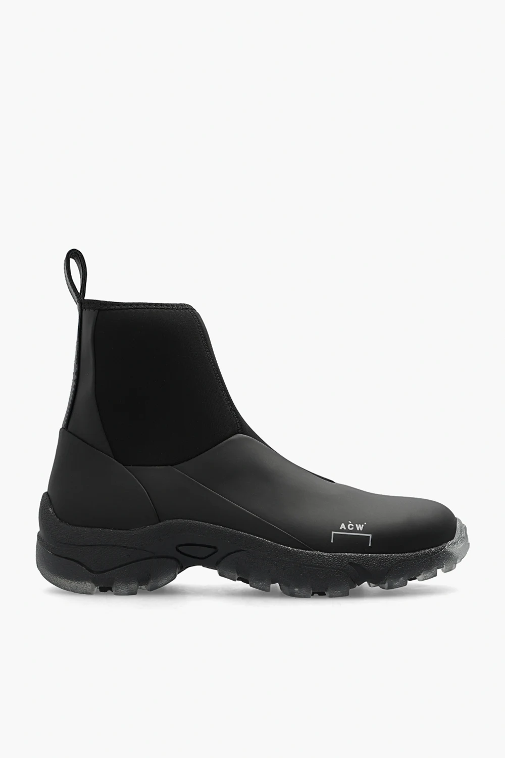 BLACK Ankle boots with logo