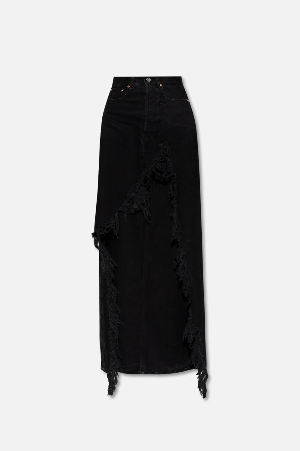 BLACK Maxi denim skirt