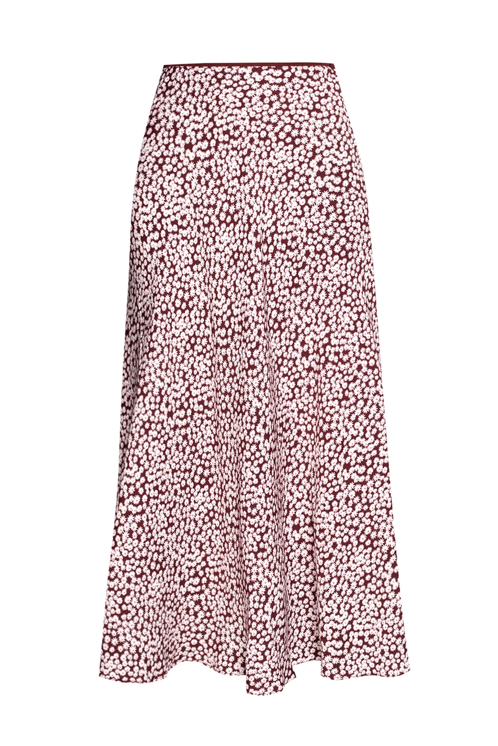 BROWN Skirt with floral motif