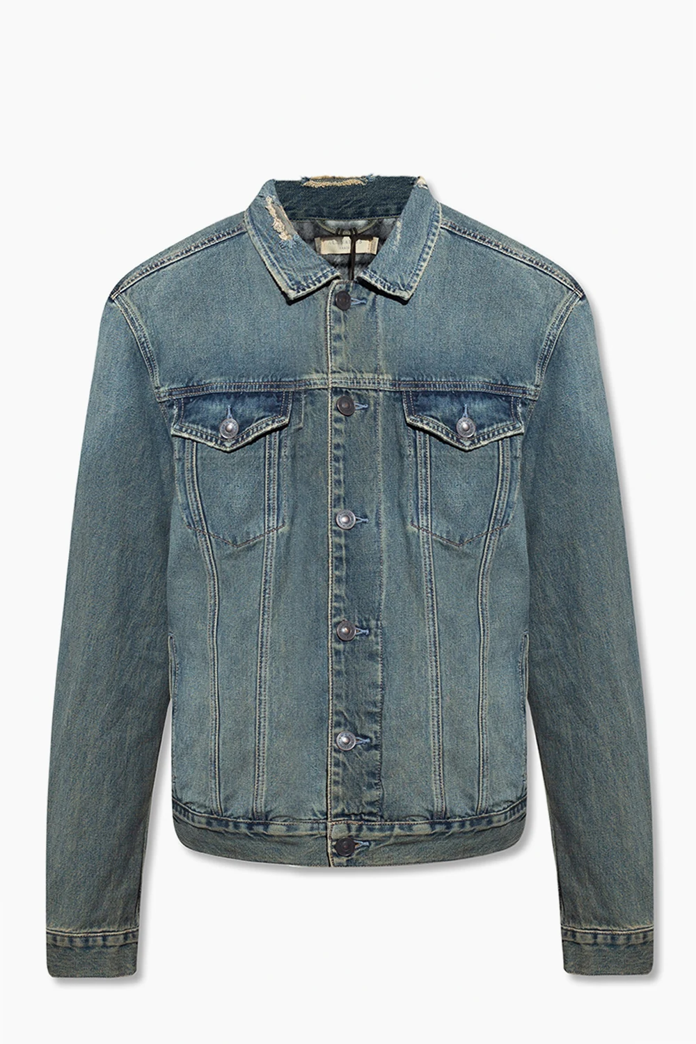 Jeansowa kurtka ‘Frun’ z efektem ‘vintage’