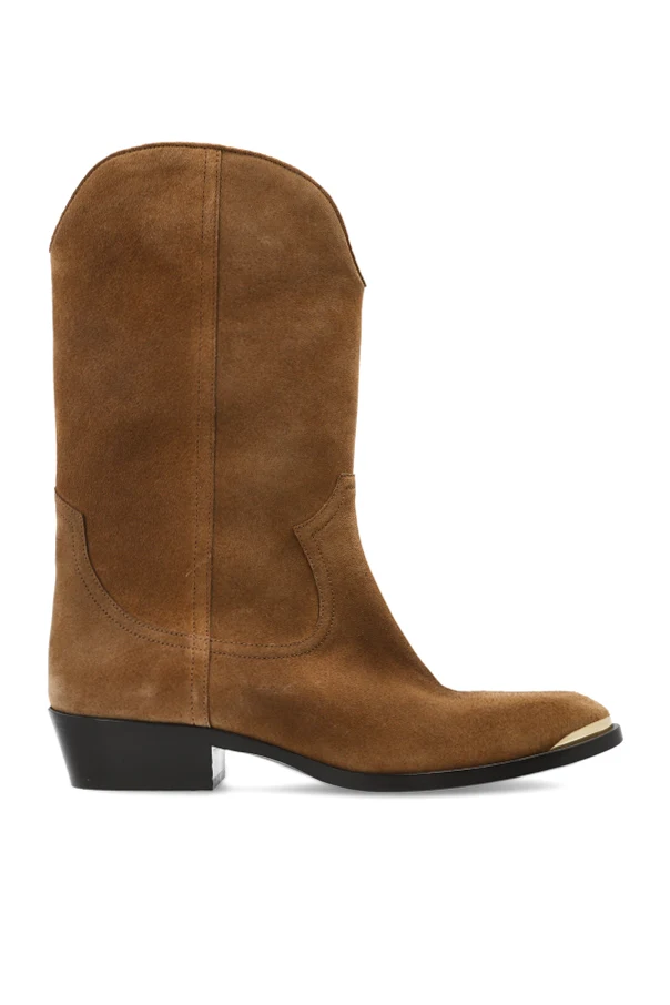 BROWN Heeled ankle boots 'Elbana'
