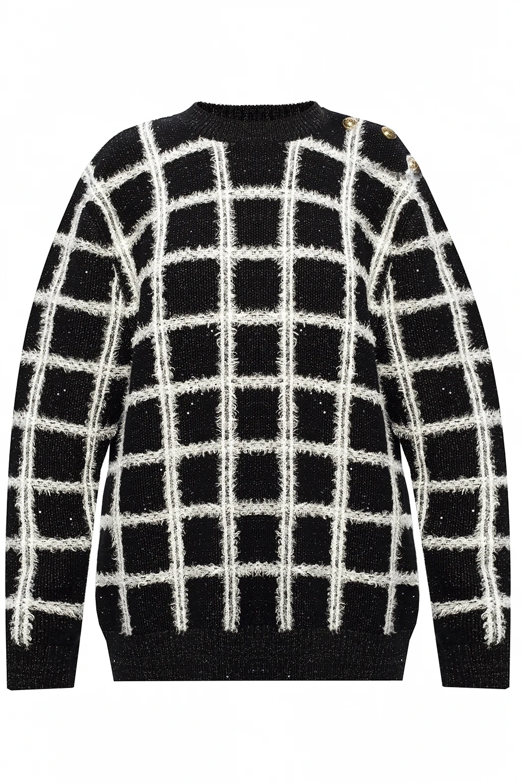 Checked sweater