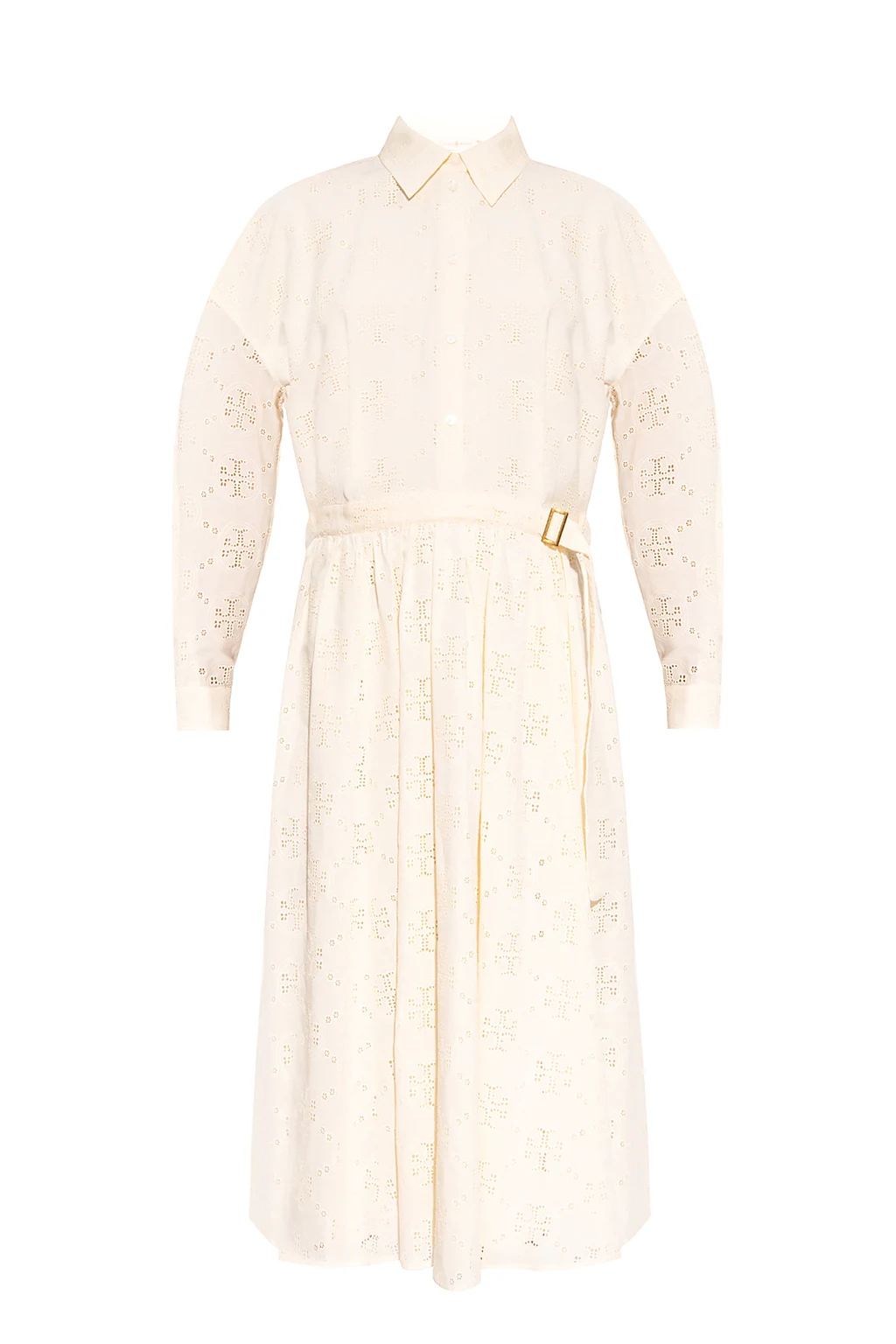 cream Dress with cut-outs