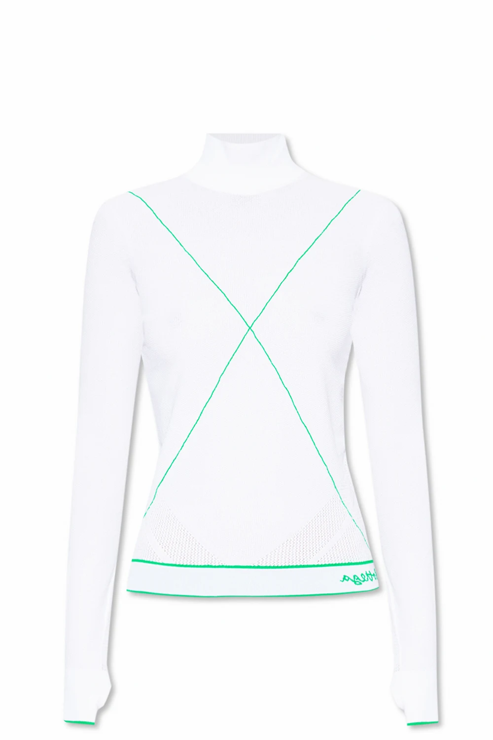 Turtleneck top with logo