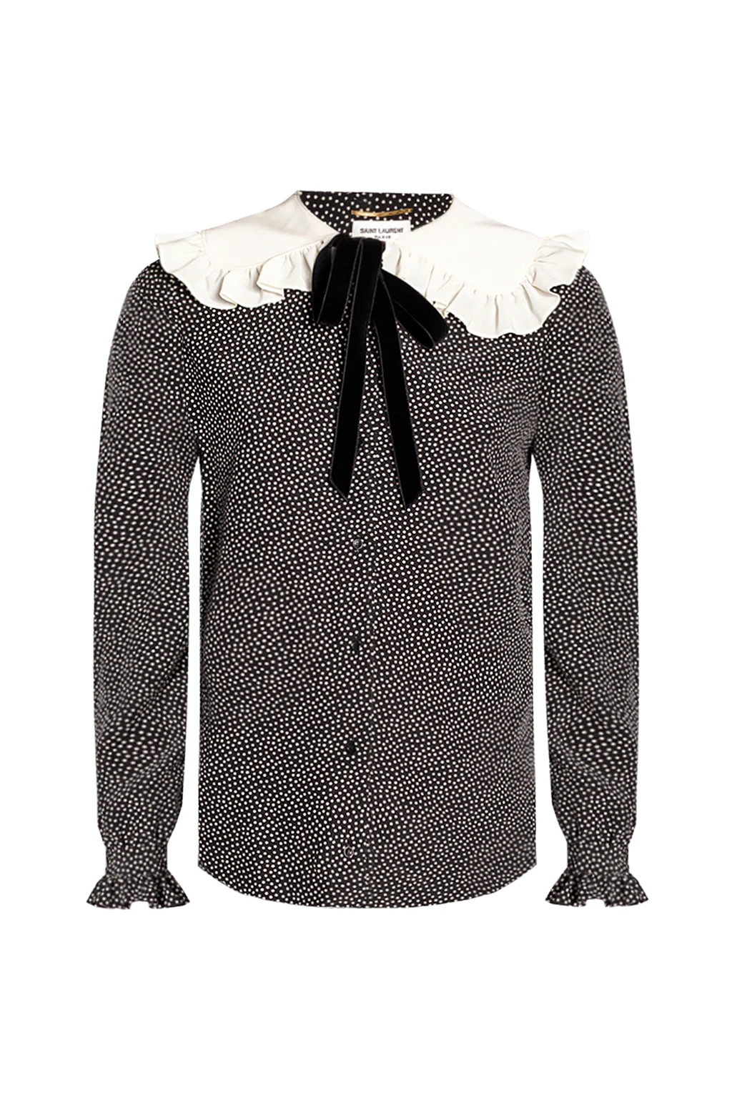 Silk shirt with bow