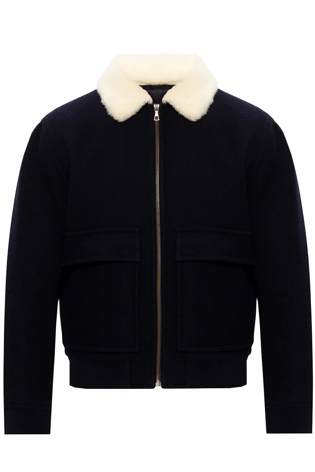Shearling collar jacket