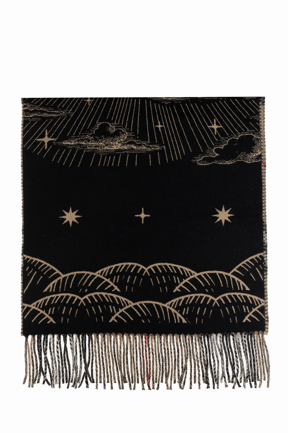 BLACK Cashmere scarf