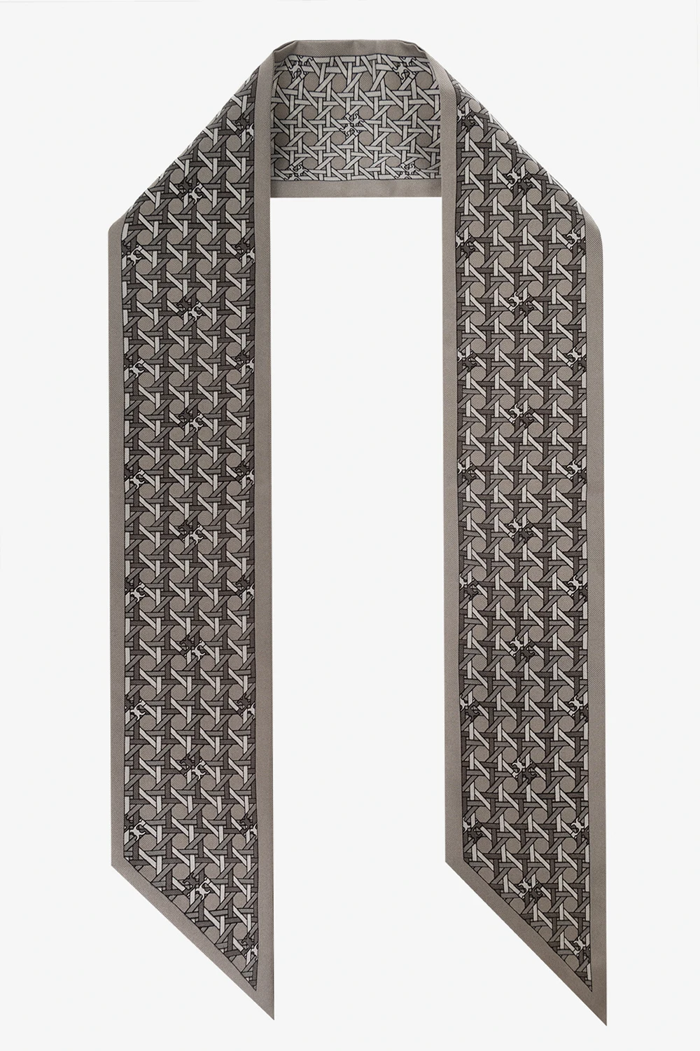 GREY Silk scarf