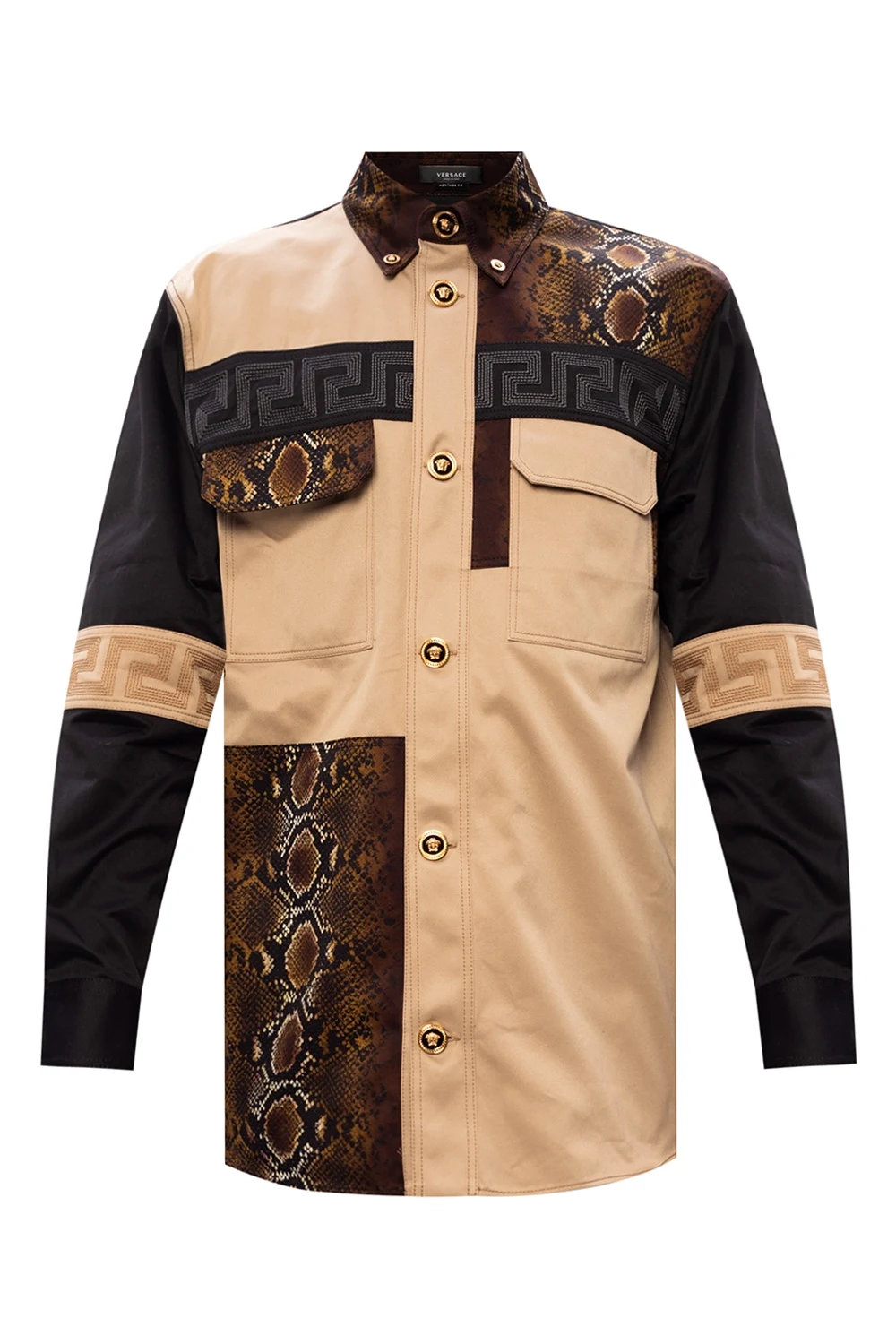 beige Shirt with animal pattern
