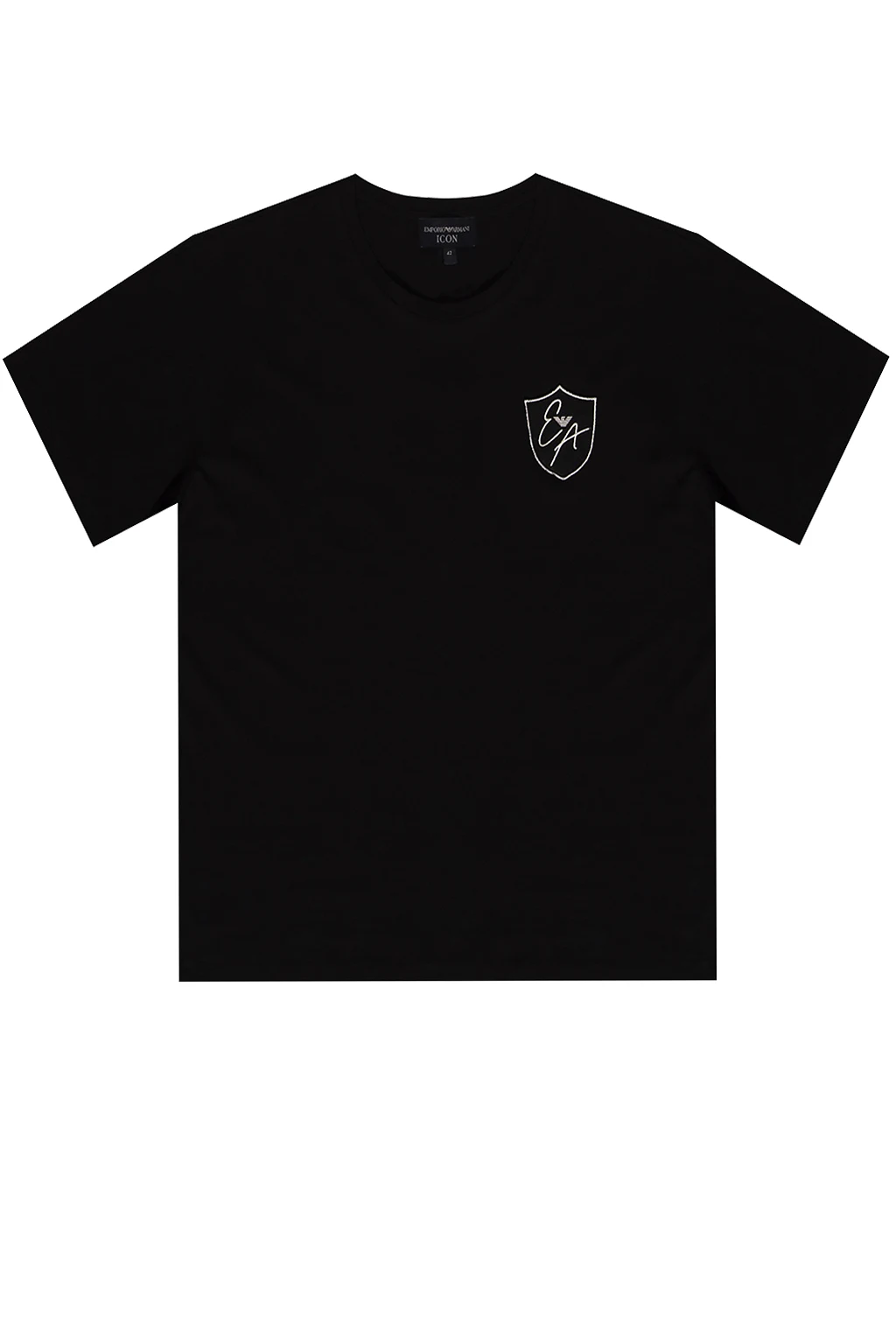 BLACK T-shirt with patch