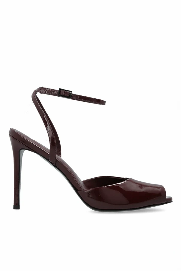 BORDO Skórzane sandały na obcasie `Wrne`