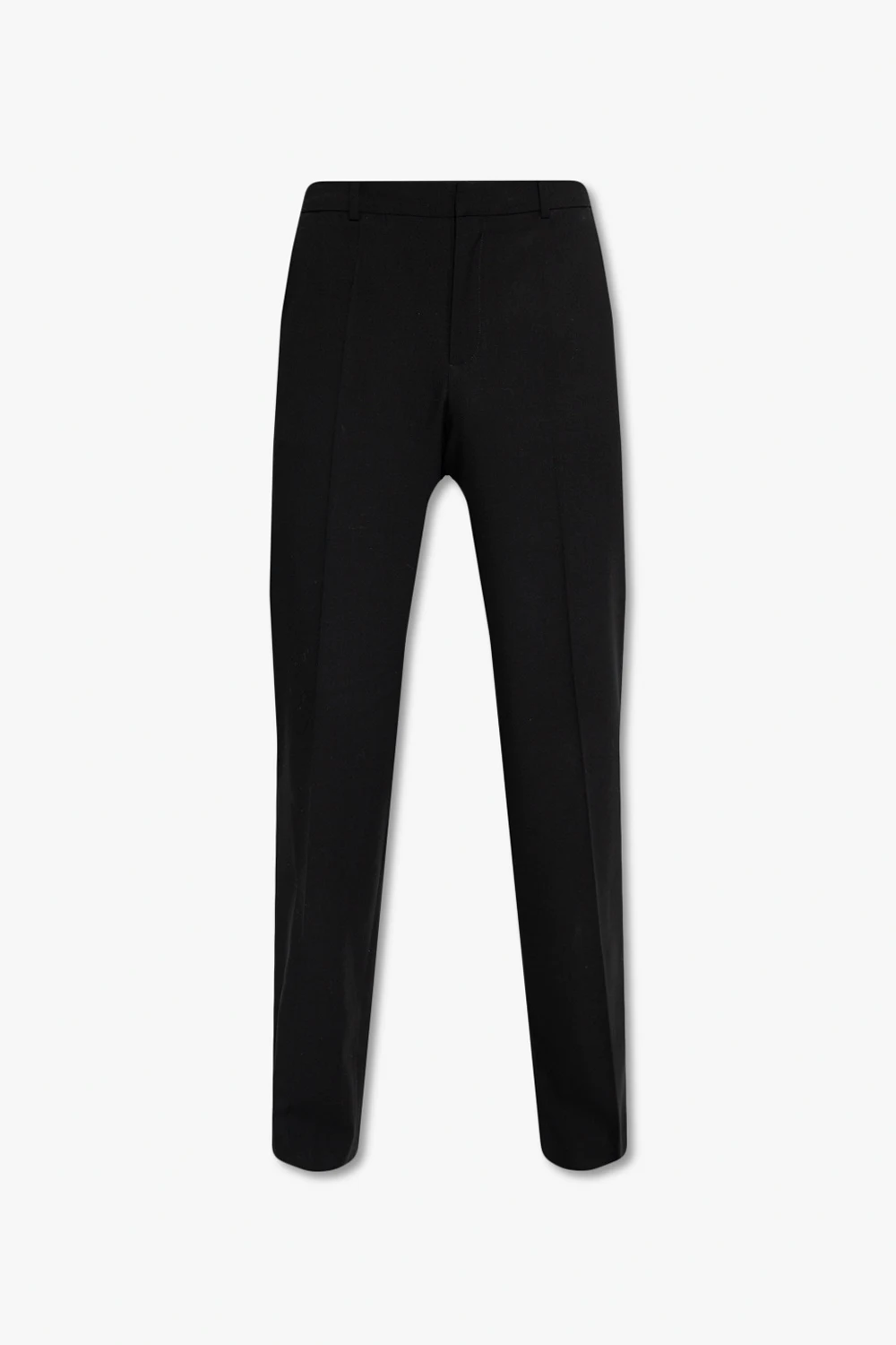 BLACK Pleat-front trousers
