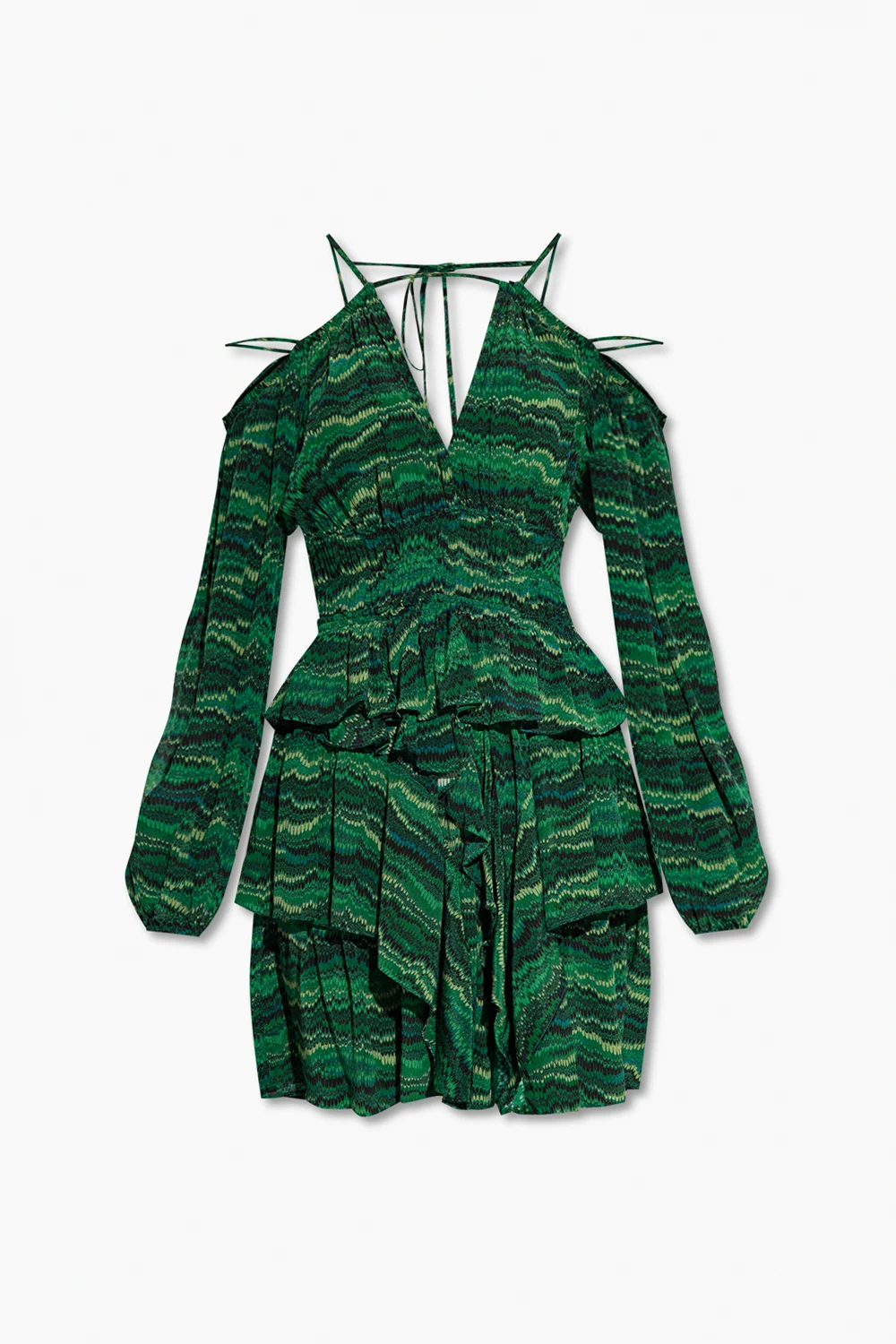 GREEN ‘Silvia’ patterned dress