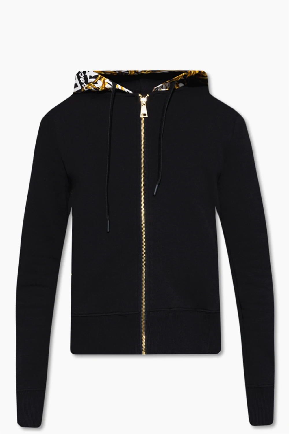 BLACK Zip-up hoodie