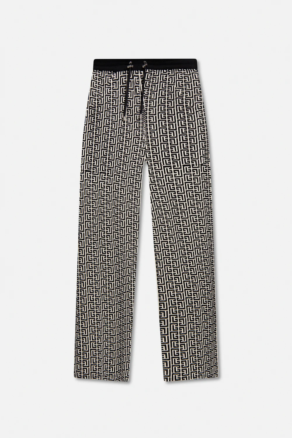 cream Monogrammed sweatpants